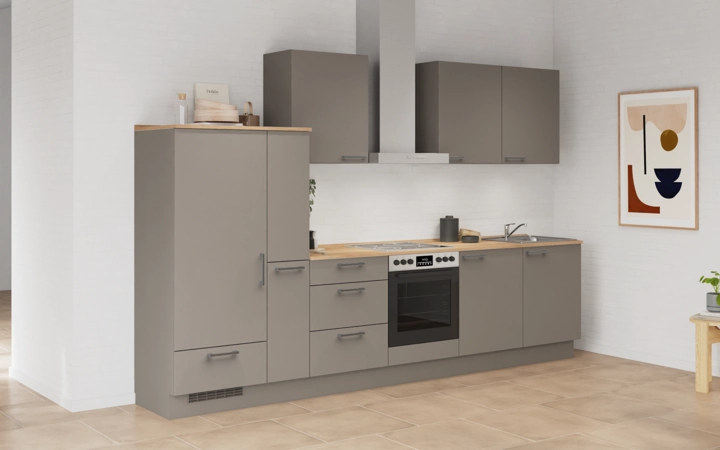 Cuisines Elite Cuisine linéare 330cm électroménagers inclus planning 14 1