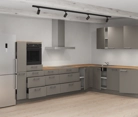 Cuisines Elite Cuisine en L 366,6 cm x 246, 6 cm électroménagers inclus planning 15 4