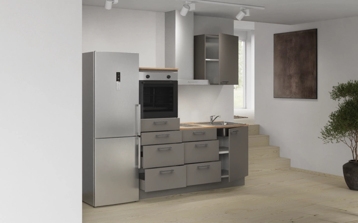 Cuisines Elite Cuisine linéaire 180 cm électroménagers inclus, planning 15 4