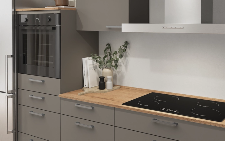 Cuisines Elite Cuisine linéaire 300 cm électroménagers inclus planning 15 2