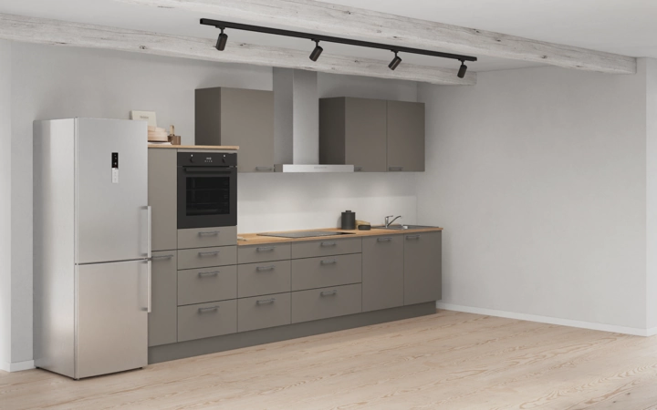 Cuisines Elite Cuisine linéare 360 cm électroménagers inclus planning 15 1