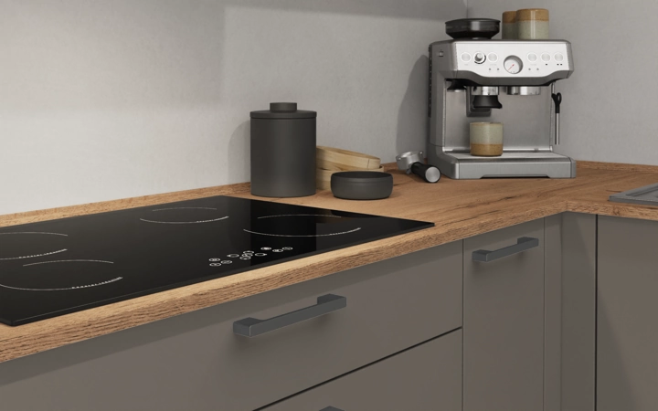 Cuisines Elite Cuisine en L 366,6 cm x 246, 6 cm électroménagers inclus planning 16 3