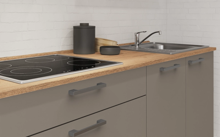 Cuisines Elite Cuisine linéaire 300 cm électroménagers inclus planning 16 3