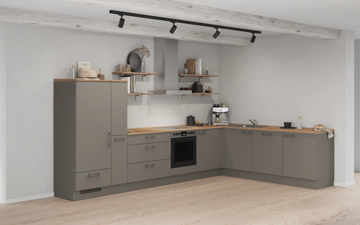 Cuisines Elite Cuisine en L 366,6 cm x 246, 6 cm électroménagers inclus planning 17 1