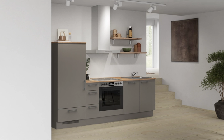 Cuisines Elite Cuisine linéaire 240 cm électroménagers inclus planning 17 1