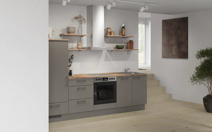 Cuisines Elite Cuisine linéare 270 cm électroménagers inclus planning 17 1