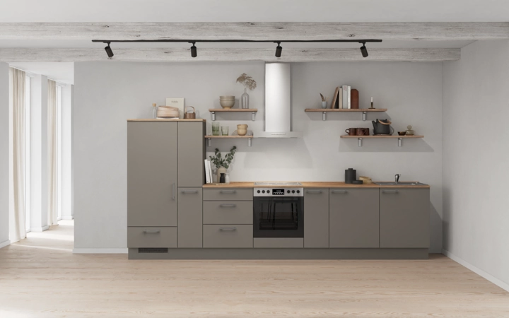 Cuisines Elite Cuisine linéare 360 cm électroménagers inclus planning 17 0