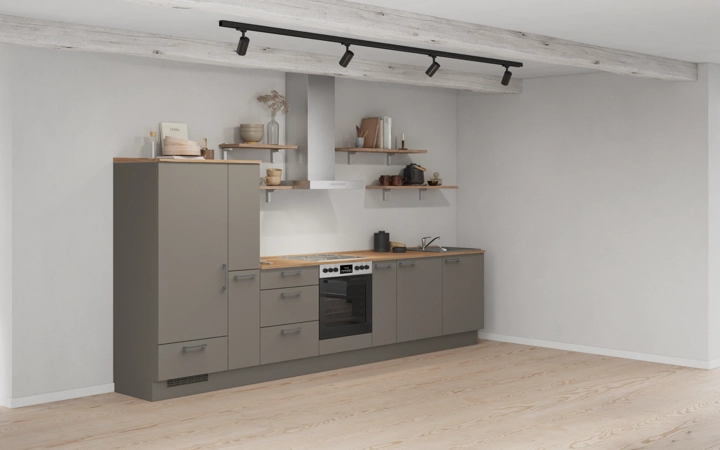 Cuisines Elite Cuisine linéare 360 cm électroménagers inclus planning 17 1