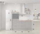 Cuisines Elite Cuisine linéaire 180 cm électroménagers inclus, planning 18 5