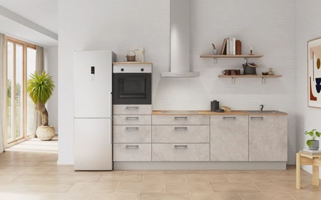 Cuisines Elite Cuisine linéare 270 cm électroménagers inclus planning 18 Décor béton gris terre Riva Cuisines Elite Cuisine linéare 270 cm électroménagers inclus planning 18 Décor béton gris terre Riva