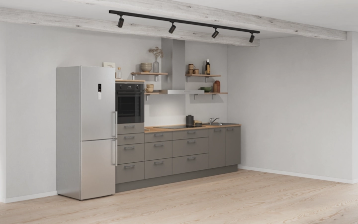 Cuisines Elite Cuisine linéaire 300 cm électroménagers inclus planning 18 1