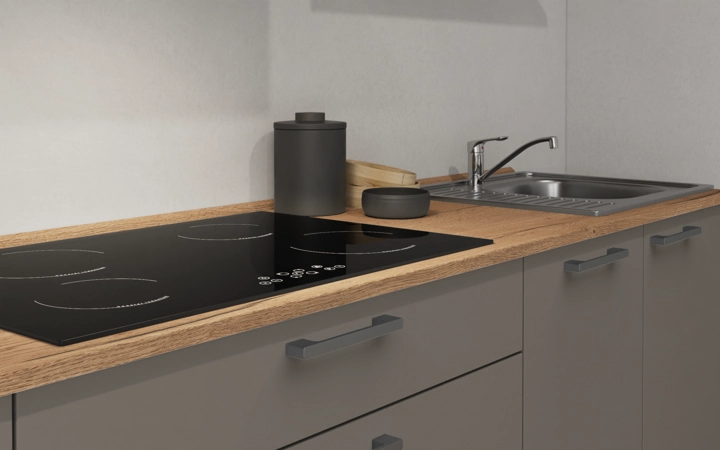 Cuisines Elite Cuisine linéaire 300 cm électroménagers inclus planning 18 3