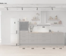 Cuisines Elite Cuisine linéaire 300 cm électroménagers inclus planning 18 5