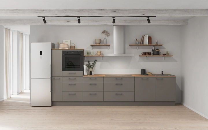 Cuisines Elite Cuisine linéare 360 cm électroménagers inclus planning 18 0