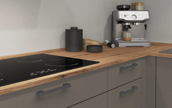 Cuisines Elite Cuisine en L 366,6 cm x 246, 6 cm électroménagers inclus planning 2 3