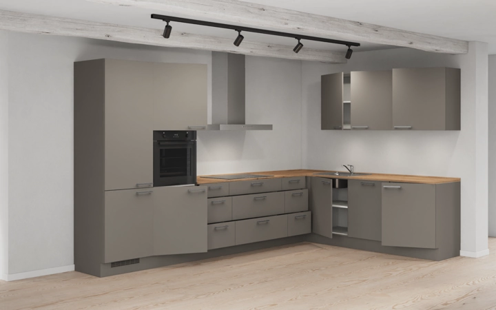 Cuisines Elite Cuisine en L 366,6 cm x 246, 6 cm électroménagers inclus planning 2 4