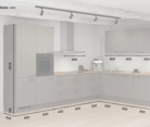 Cuisines Elite Cuisine en L 366,6 cm x 246, 6 cm électroménagers inclus planning 2 5