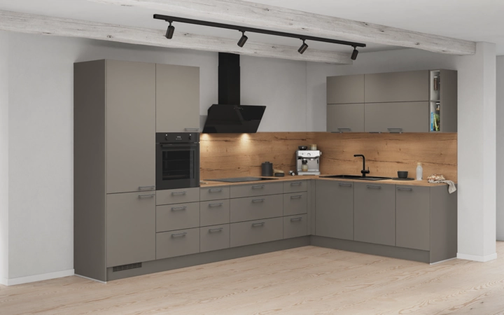 Cuisines Elite Cuisine en L 366,6 cm x 246, 6 cm électroménagers inclus planning 3 1