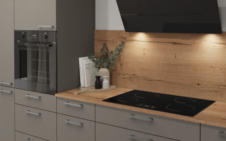 Cuisines Elite Cuisine en L 366,6 cm x 246, 6 cm électroménagers inclus planning 3 2