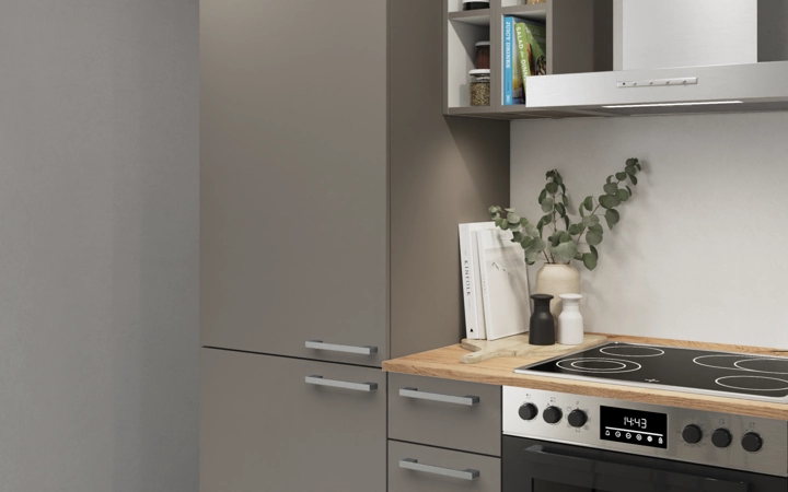 Cuisines Elite Cuisine linéaire 240 cm électroménagers inclus planning 4 2