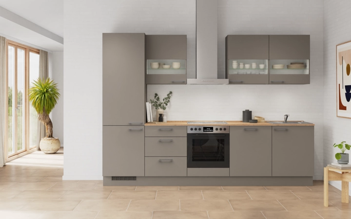 Cuisines Elite Cuisine linéaire 300 cm électroménagers inclus planning 4 0