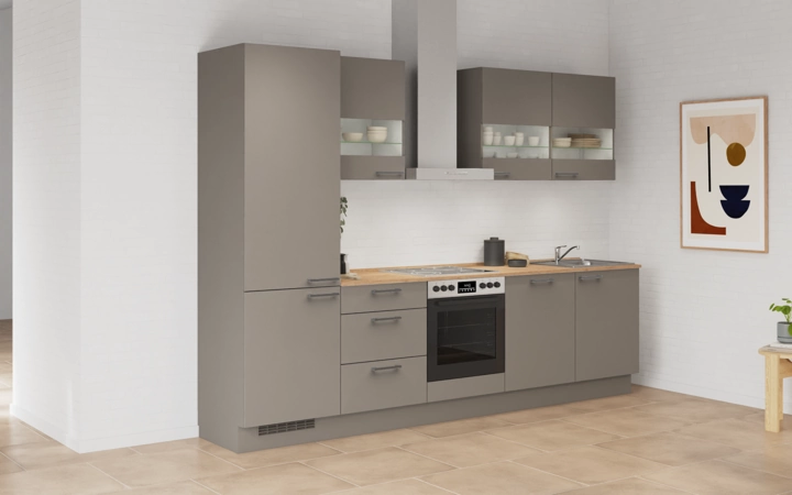 Cuisines Elite Cuisine linéaire 300 cm électroménagers inclus planning 4 1