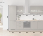Cuisines Elite Cuisine linéaire 300 cm électroménagers inclus planning 4 5