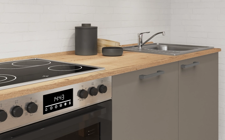 Cuisines Elite Cuisine linéare 330cm électroménagers inclus planning 4 3