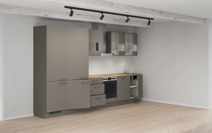 Cuisines Elite Cuisine linéare 360 cm électroménagers inclus planning 4 4