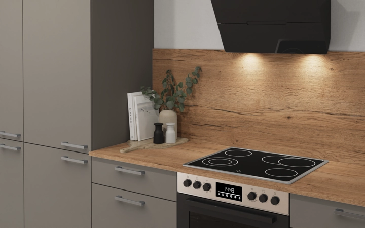 Cuisines Elite Cuisine en L 366,6 cm x 246, 6 cm électroménagers inclus planning 5 2