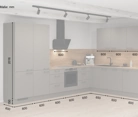 Cuisines Elite Cuisine en L 366,6 cm x 246, 6 cm électroménagers inclus planning 5 5