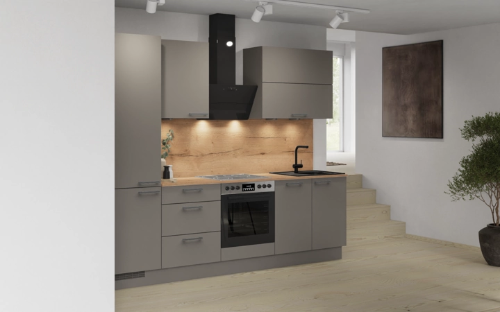 Cuisines Elite Cuisine linéare 270 cm électroménagers inclus planning 5 1