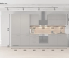 Cuisines Elite Cuisine linéare 360 cm électroménagers inclus planning 5 5