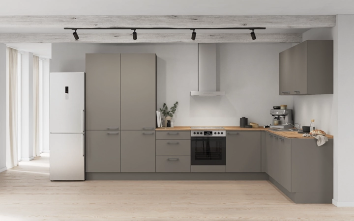 Cuisines Elite Cuisine en L 366,6 cm x 246, 6 cm électroménagers inclus planning 6 0