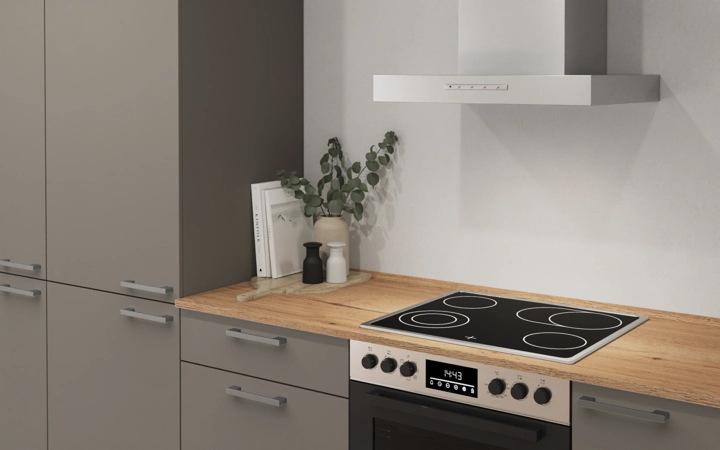 Cuisines Elite Cuisine en L 366,6 cm x 246, 6 cm électroménagers inclus planning 6 2