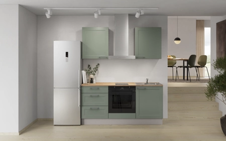 Cuisines Elite Cuisine linéaire 180 cm électroménagers inclus, planning 6 Roseau Cascada Cuisines Elite Cuisine linéaire 180 cm électroménagers inclus, planning 6 Roseau Cascada