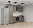 Cuisines Elite Cuisine linéaire 300 cm électroménagers inclus planning 6 4