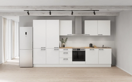 Cuisines Elite Cuisine linéare 360 cm électroménagers inclus planning 6 Blanc alpin, super mat Touch Cuisines Elite Cuisine linéare 360 cm électroménagers inclus planning 6 Blanc alpin, super mat Touch