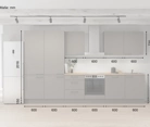 Cuisines Elite Cuisine linéare 360 cm électroménagers inclus planning 6 5