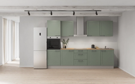 Cuisines Elite Cuisine linéaire 300 cm électroménagers inclus planning 7 Roseau Cascada Cuisines Elite Cuisine linéaire 300 cm électroménagers inclus planning 7 Roseau Cascada