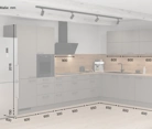 Cuisines Elite Cuisine en L 366,6 cm x 246, 6 cm électroménagers inclus planning 15 5