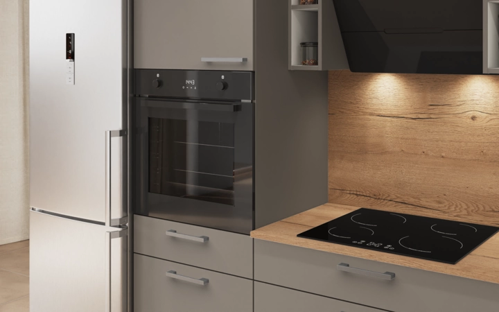 Cuisines Elite Cuisine linéaire 240 cm électroménagers inclus planning 8 2