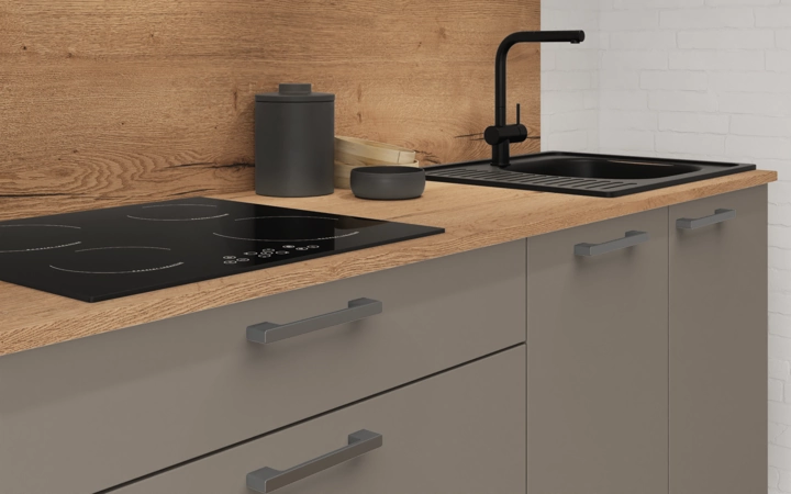 Cuisines Elite Cuisine linéaire 240 cm électroménagers inclus planning 8 3