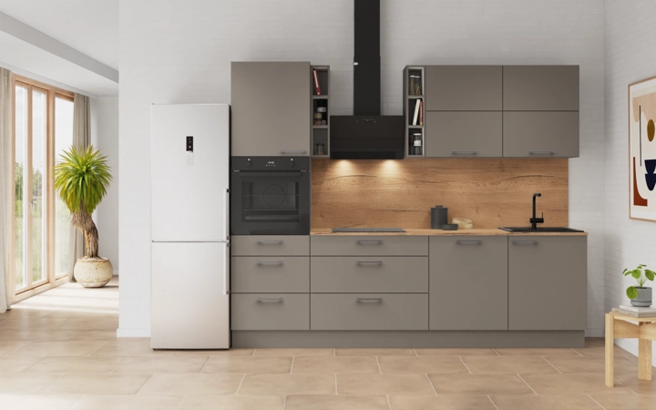 Cuisines Elite Cuisine linéare 270 cm électroménagers inclus planning 8 0