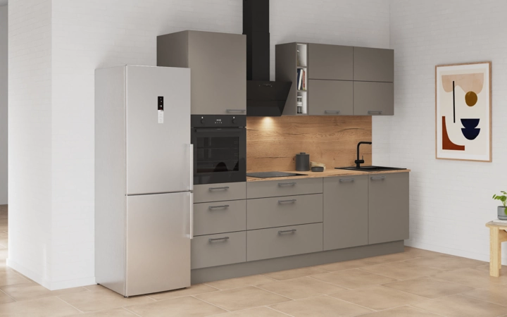 Cuisines Elite Cuisine linéare 270 cm électroménagers inclus planning 8 1