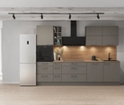 Cuisines Elite Cuisine linéaire 300 cm électroménagers inclus planning 8 0
