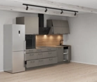 Cuisines Elite Cuisine linéaire 300 cm électroménagers inclus planning 8 4