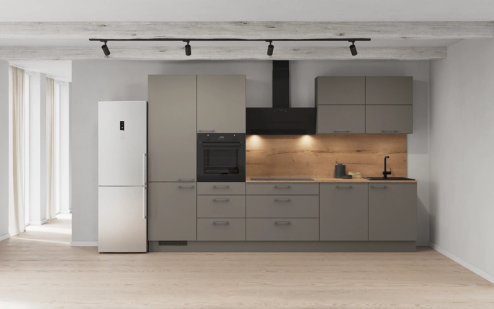 Cuisines Elite Cuisine linéare 330cm électroménagers inclus planning 8 0