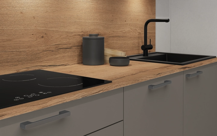 Cuisines Elite Cuisine linéare 360 cm électroménagers inclus planning 8 3