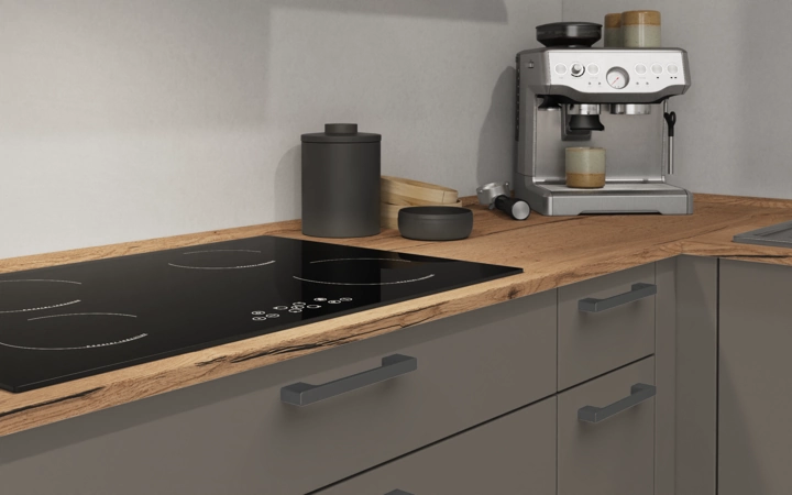 Cuisines Elite Cuisine en L 366,6 cm x 246, 6 cm électroménagers inclus planning 9 3